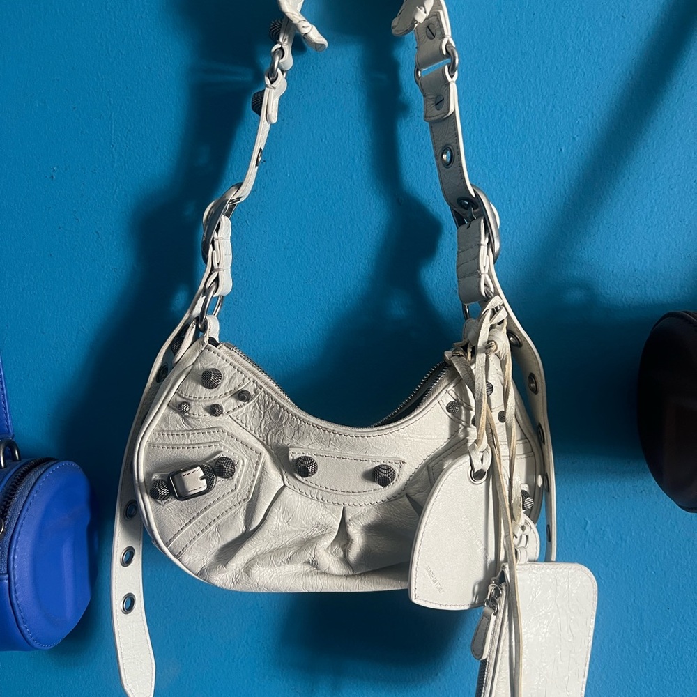 Balenciaga White XS Le Cagole Bag